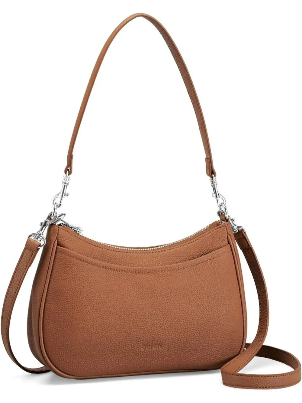Women's Brown Genuine Leather Anti Theft Purse Trendy Hobo Bag with RFID Handbag
